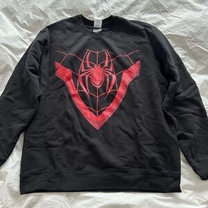 Marvel Black and Red Spider Logo Sweatshirt